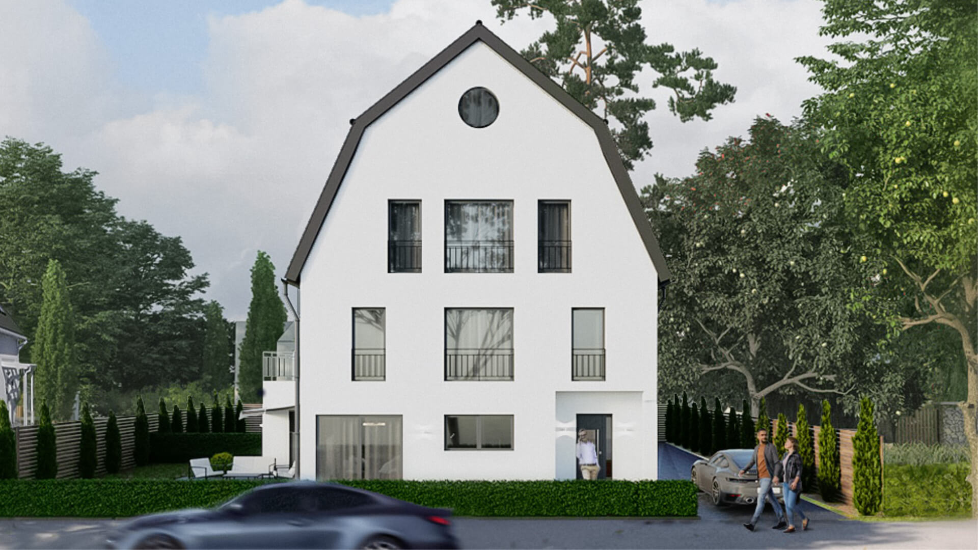 DFG Immobilien ・ Neubauprojekt von zwei exklusiven Doppelhaushälften in Waldtrudering