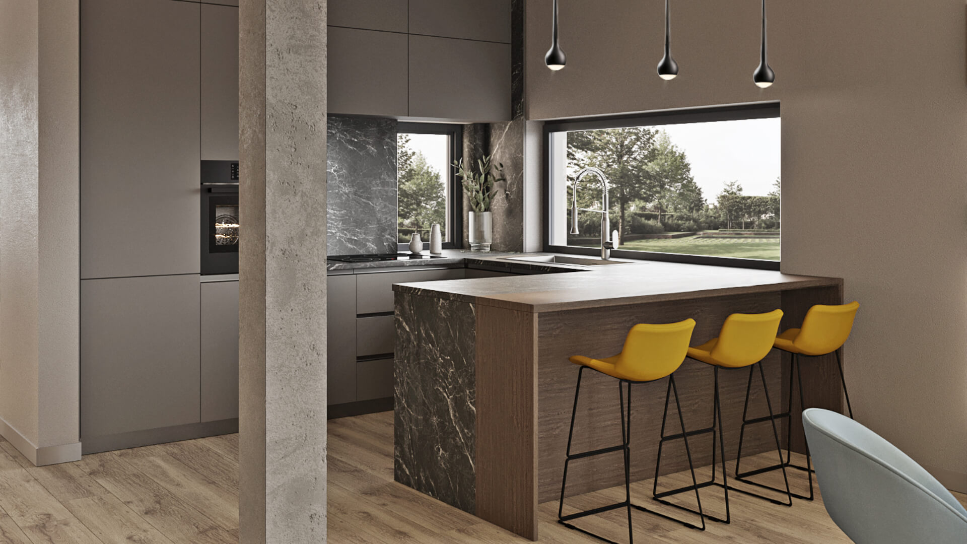 DFG Immobilien ・ Neubauprojekt von zwei exklusiven Doppelhaushälften in Waldtrudering